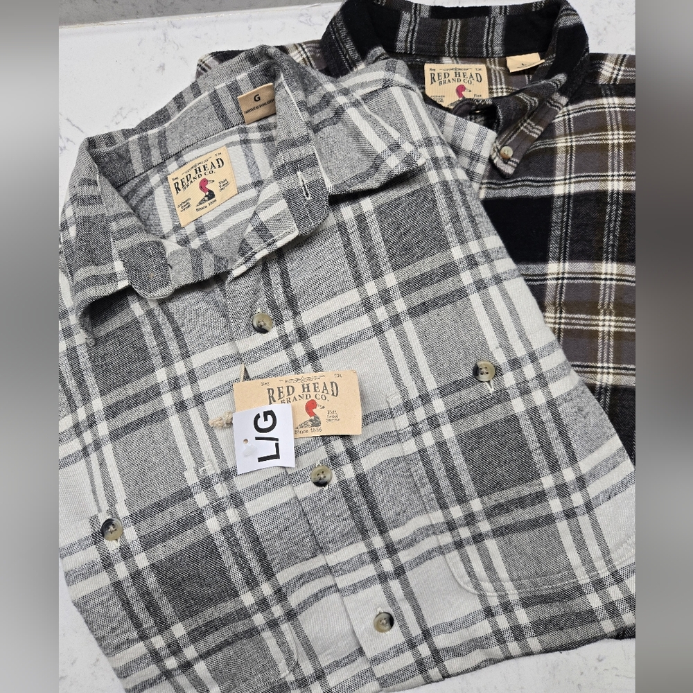 2 RedHead Checkered Flannel